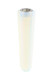 Head-shop wholesale opalite tower one-hitter, 3.75-inch milky iridescent stone, mesh screen bowl, straight-on clean background.