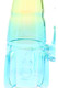 Retail smoke-shop perc chamber detail of 7.5″ rocket ship water pipe, internal diffusion section and fins shown, clear close-crop studio shot.