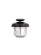 Puffco Proxy chamber with black cap and stainless bowl, front view, vape part for head-shop wholesale buyers.