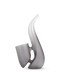 Onyx New Proxy Bub, left profile; matte gray frosted borosilicate with ergonomic grip area for smoke shop wholesale pages.