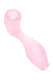 Matte sandblasted mini classic sherlock by GRAV in light pink, 4" compact size; close angled studio view for head-shop wholesale listings.