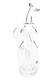 Clear borosilicate Lasso Peak attachment with looping recycler pathways, 6.1 inches; wholesale head-shop e-rig top shown three-quarter angle on white.