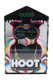 Glitch color Ooze Hoot character vape packaged in window box, dual digital gauges visible, straight-on retail shot for smoke-shop wholesale pages.