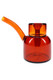 Baltic Amber 5" glass Vesper bubbler, front view with tapered funnel bowl—premium head-shop supplies for modern displays.
