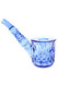 Lapis blue 5" Highball hand pipe, right-side studio profile—modern head-shop inventory piece with vintage-inspired patterning.