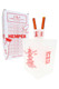 Hemper Chinese Takeout Box XL frosted bong with chopsticks displayed beside branded red-and-white XL box, shelf-ready novelty water pipe shot for head-shop buyers.