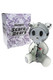 Hemper Scare Bears Teddy Bear XL bong in half-frosted black glass posed beside purple Scare Bears retail box, shelf-ready character water pipe for head-shop buyers.