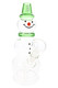 8" Hemper Snowman frosted glass bong with green hat and scarf accents, front studio view on white background for seasonal smoke shop inventory pages.