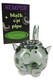 Hemper Black Cat glass hand pipe with retail box, smoke-tinted cauldron body and green eyes for smoke shop resale