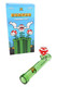 Hemper Gaming Flower Piranha pipe with retail box, green tube body and red bowl, smoke shop counter item