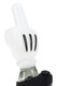 White “High Jinx” hand-shaped Peak glass top close-up, black finger lines—smoke shop accessory detail