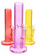 Assorted color wave-texture straight shooter water pipes, wholesale glass lineup with bowls on white