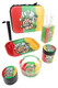 Rasta decal juicebox water pipe starter kit with case, tray, jar, grinder and ashtray for wholesale resale sets