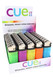 Cue II 50-count assorted disposable lighter display in counter tray; wholesale impulse add-on for resale