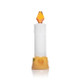 Candle-style glass hand pipe showing gold foot and Hemper decal area, centered view—wholesale smoke shop gear
