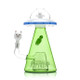Front angle UFO XL bong with green alien graphic and Lord Nermal bowl—wholesale glass bong for display cases