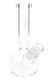 Clear 7" GRAV round base bong for head-shop supplies, borosilicate glass water pipe shown in angled close-up