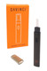 Black DaVinci wholesale hot knife with orange retail box and cap removed, angled concentrate tool product shot