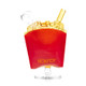 6" Hemper Weedonald's French Fry Glass Bong – WP3477