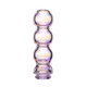 Iridescent bubble Pivot top for head-shop supplies with glossy electroplated finish and stacked round chambers.