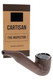 Cartisan The Inspector wholesale 510 battery in driftwood finish with retail box, Sherlock pipe shape, and black display cap.