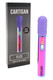Cartisan Flex wholesale wax vaporizer in rainbow finish with purple mouthpiece and retail box, front display view.