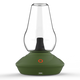 Zenco Duo Leaf desktop vaporizer front view with clear glass and green base, wholesale vape device
