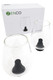 Zenco Sommelier 2-glass set with white retail box and black diffusers, wholesale vape accessory