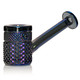 Midnight Jane West Twenties glass hand pipe side view with dark shimmer, retail smoke gear