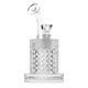 Clear Jane West Twenties water pipe front view with textured chamber, retail smoke gear display