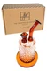 Amber Jane West Twenties glass water pipe with branded box, wholesale glass piece for resale