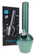 Wholesale 13" Chill green armored steel water pipe with branded box, glass slide and insulated base.
