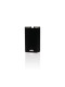 Wholesale GRAV Gem-in-Eye vape pen in black with compact rubberized body and front logo view