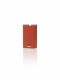 Retail smoke gear GRAV Gem-in-Eye vape pen in Cayenne orange with LED window and logo front view