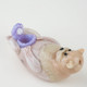 US-made otter dry pipe with pearl and clam shell design for glass case merchandising