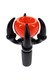 Bright colored glass claw bowl shown at alternate angle for water pipe accessory cases