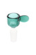 Glass screen bowl shown from alternate angle with colored glass detail for component cases