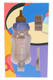 Glass bottle dab straw kit with screw-on ceramic tip and quartz dish for concentrate displays