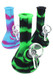 5" multicolor silicone beaker water pipe with glass bowl for smoke shop counter displays