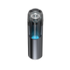 Top view of Dr. Dabber Switch GO glass attachment with clear mouthpiece and illuminated water chamber