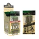 King Palm Green Leaf Slim 8ct display with 5-roll resealable pouch shown beside retail box