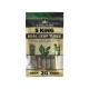 Single King Palm King 5-roll pouch with visible leaf tubes, packing stick, and humidity-control pack