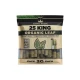 Single King Palm King 25-roll pouch with visible leaf tubes, 72% humidity packet, and 2 g callout