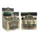 King Palm Green Leaf King 4ct display with 25-roll resealable pouch shown beside retail box