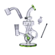 Slime green Drummer Boy mini dab rig kit with quartz banger, bubble carb cap, and mini dab tool