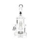 Front-facing Hemper Ninja Bong with pagoda-inspired profile, black ninja decal on neck, and included removable flower bowl