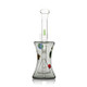 Back view of HEMPER Cosmic Bong showing cone showerhead percolator inside hourglass body