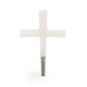 Single white Smoke Temple cross cone with three arms and gray filter tip shown upright