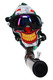 Colorful gas mask acrylic water pipe with polarized glasses and short tube for novelty displays