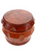 2" SharpStone plastic grinder with wood-style design shown closed for retail accessory displays